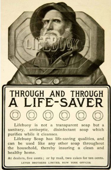 Unilever creates the “longest client-agency relationship in advertising history” when it hires J. Walter Thompson Company to advertise its Lifebuoy Soap.
