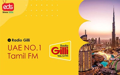 Advertise On Gilli 106.5 FM Radio, UAE’s No.1 Tamil Radio Station