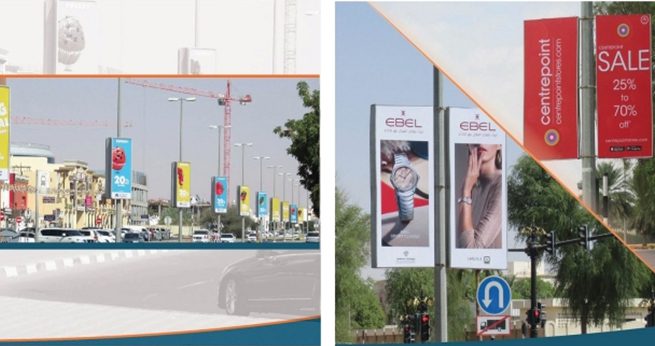 Lamppost Advertising in Al Ain