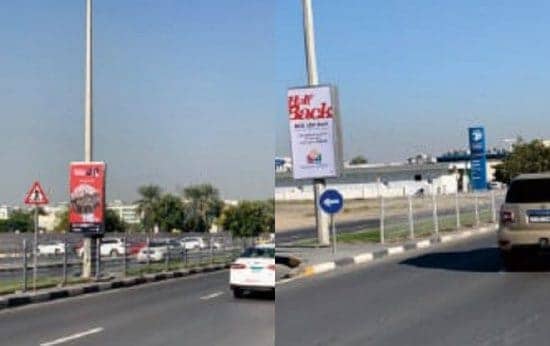 LAMPPOST ADVERTISING IN SHARJAH