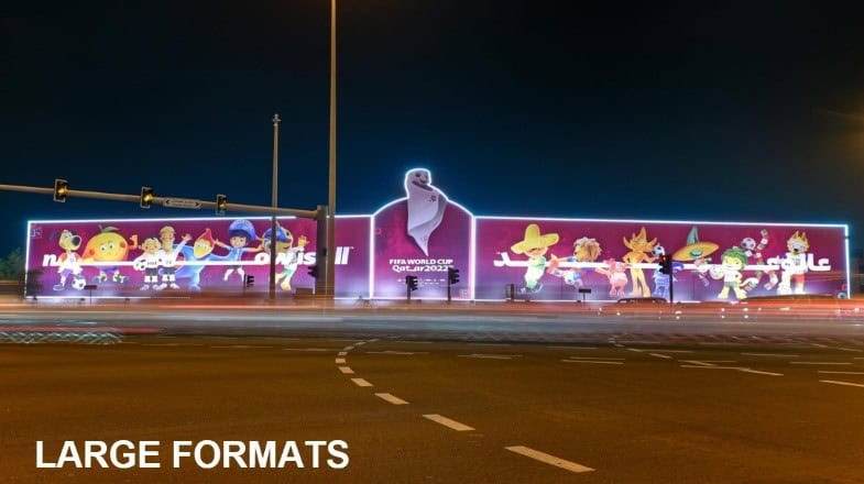 LARGE FORMATS OUTDOOR ADVERTISING IN DOHA QATAR