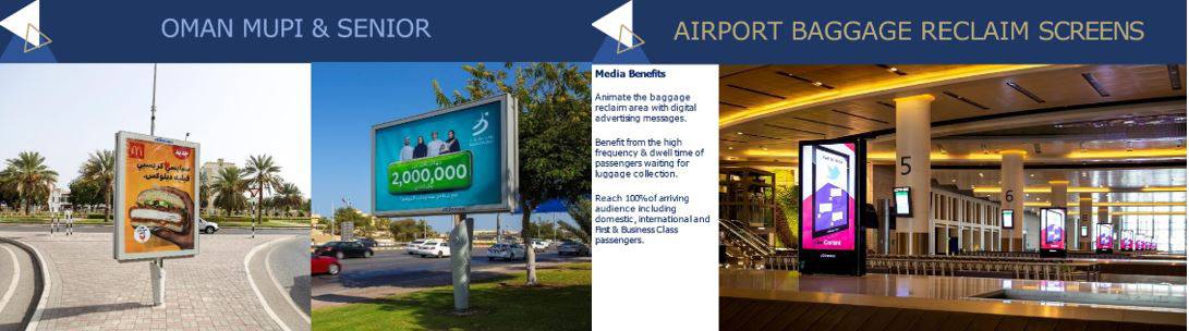 OMAN MUPI & SENIOR ADVERTISING - AIRPORT ADVERTISING MUSCAT OMAN