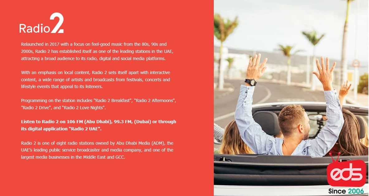 Advertise On Radio2 FM Music from the 80s, 90s and 2000s