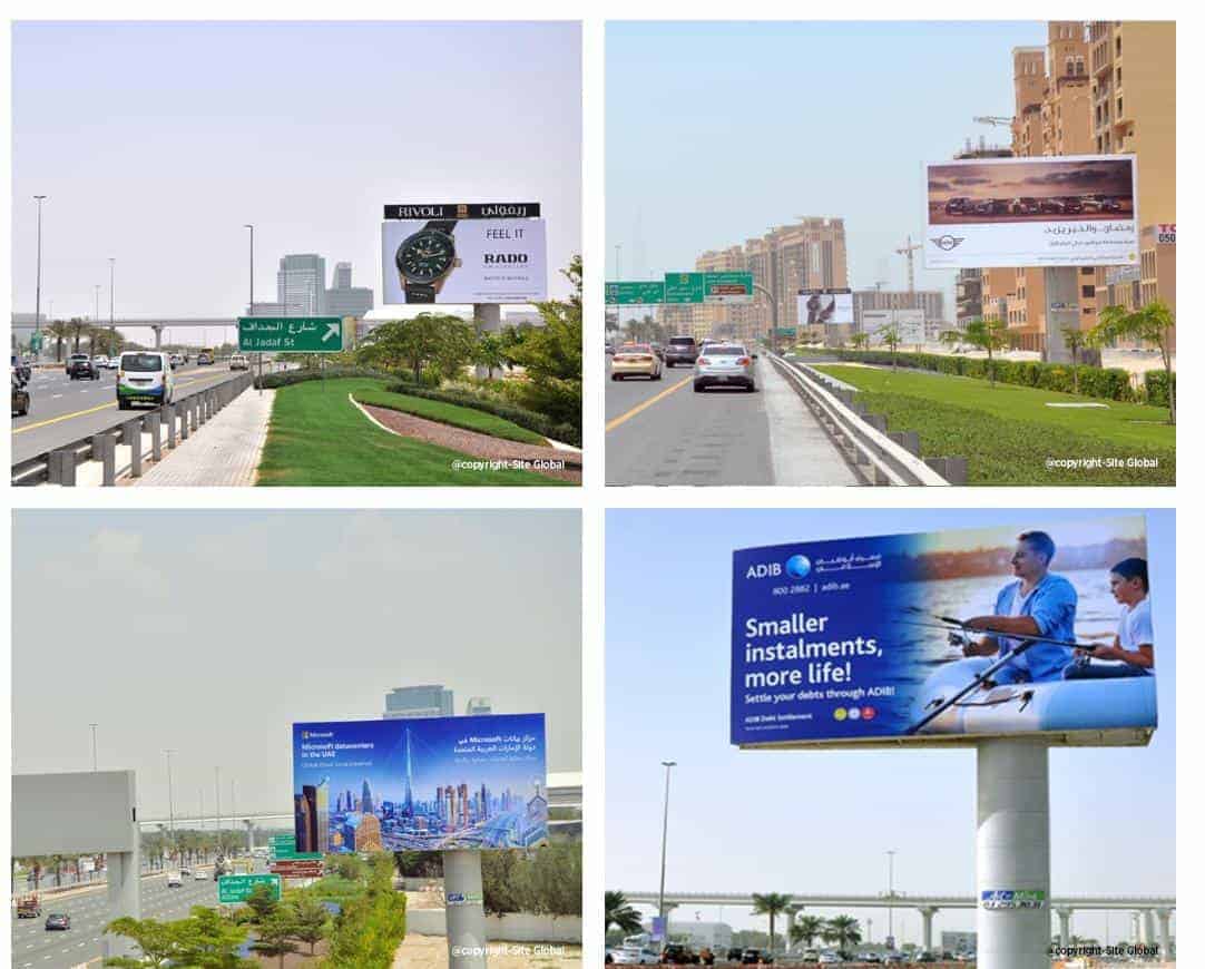 BILLBOARDS ADVERTISING IN BUSINESS BAY CROSSING