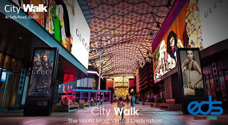 City walk advertising dubai uae