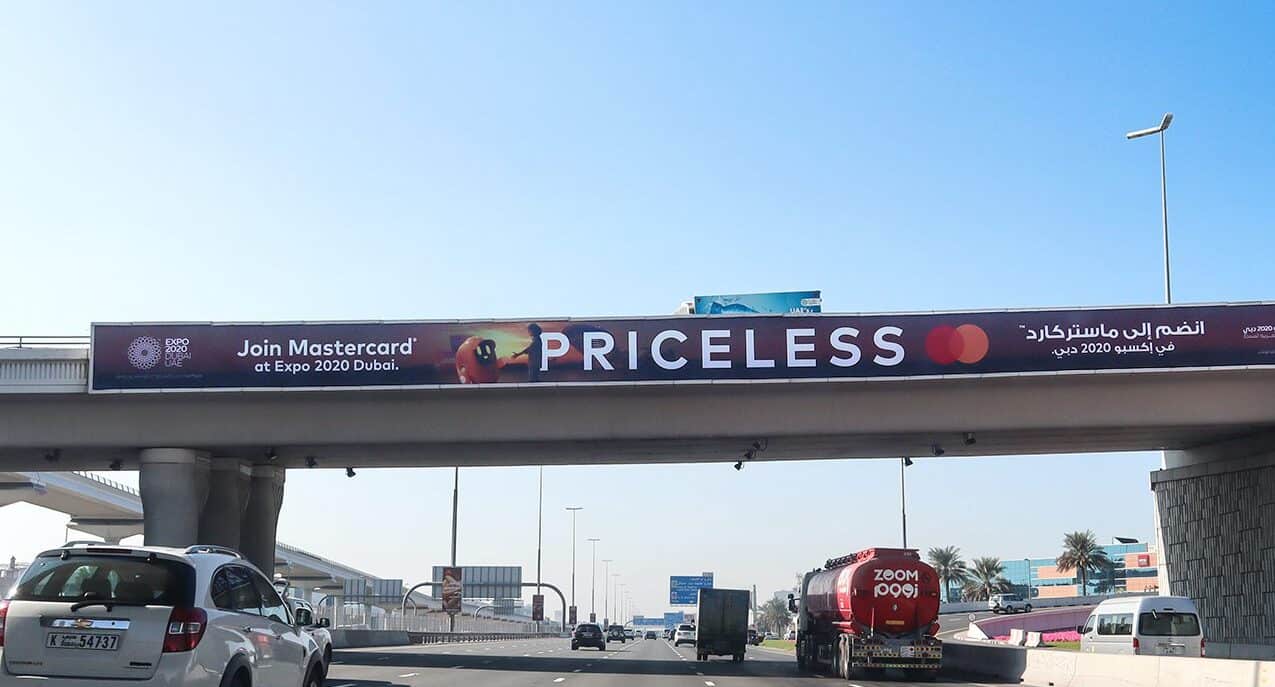 Bridge Banner Advertising on Sheikh Zayed Road