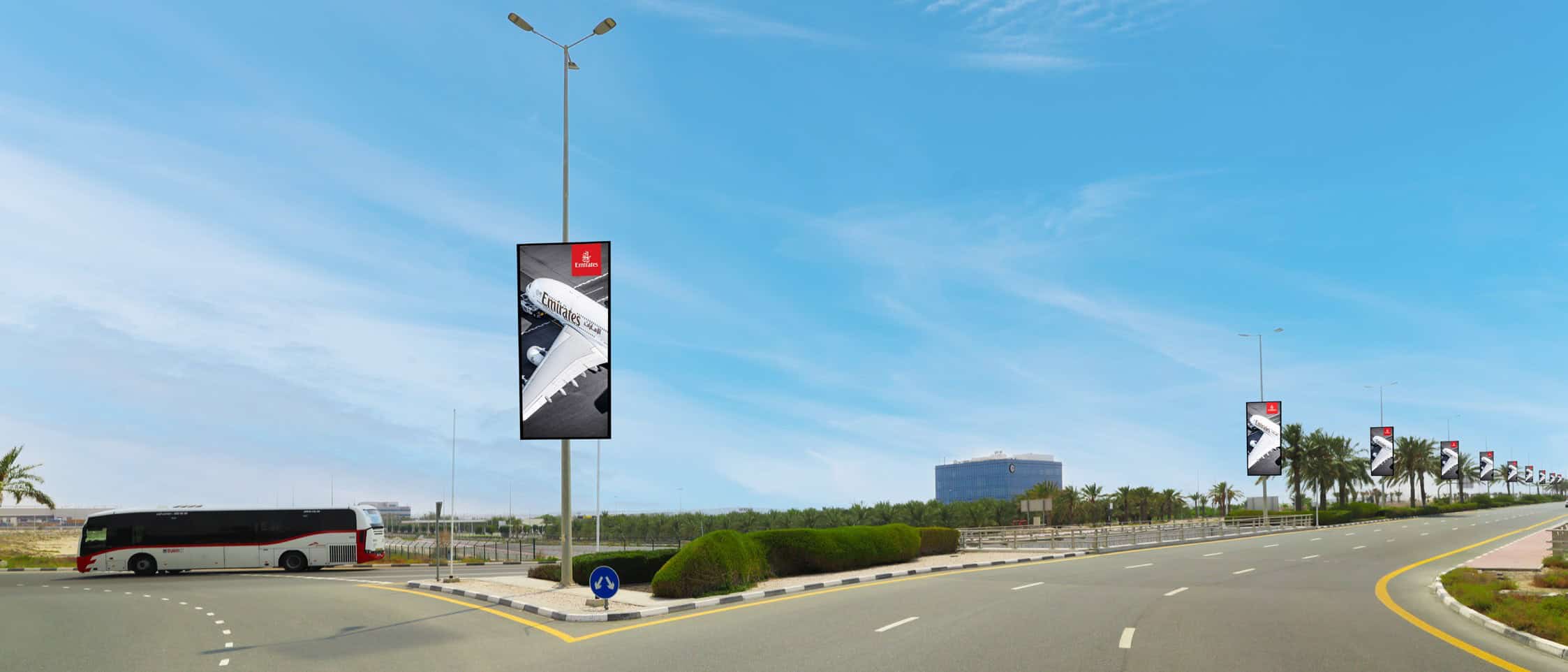 Dubai South Outdoor Advertising, Hoardings, Billboards, Lampposts