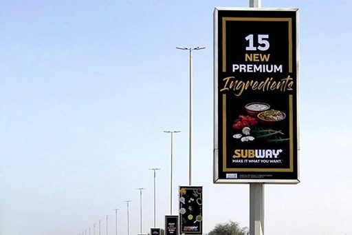 Lamppost Advertising in Dubai