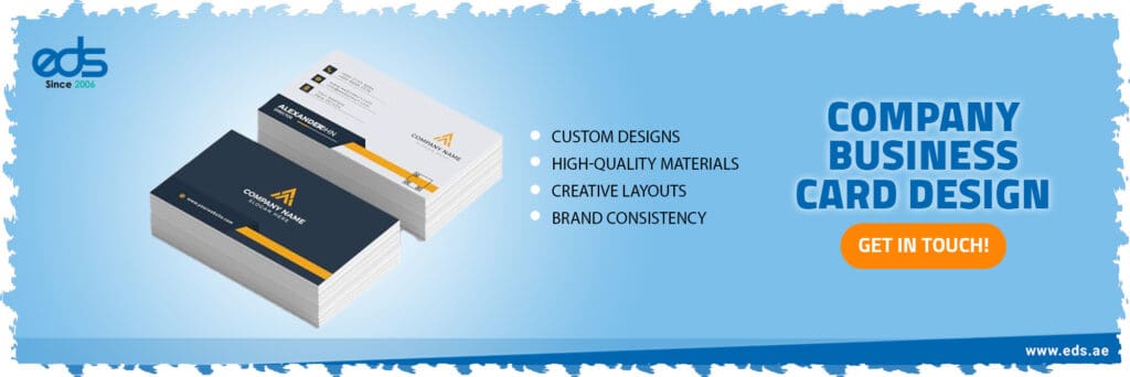 Company Business Card Design Services in Dubai, UAE