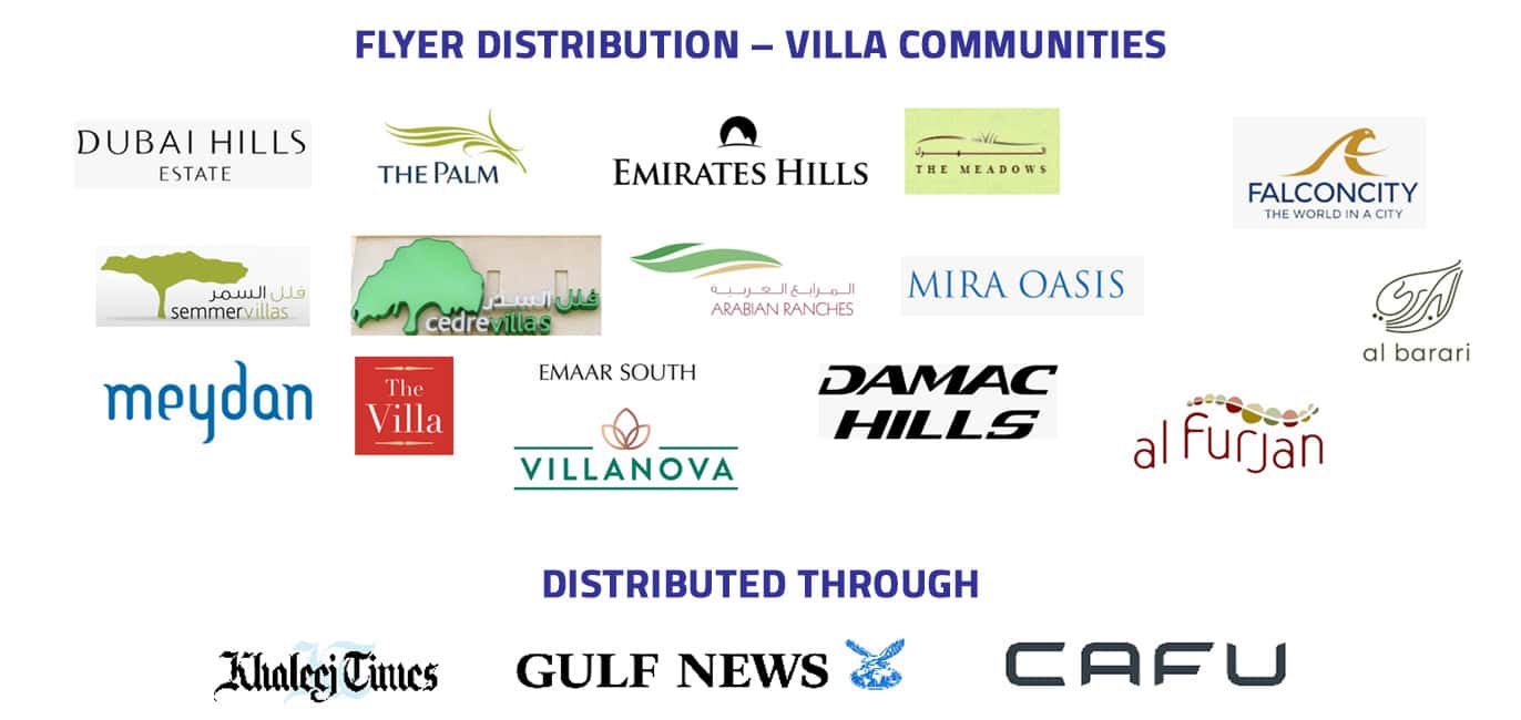 Flyer Distribution in Premium Villa Communities in Dubai – Targeted & Trusted Channels