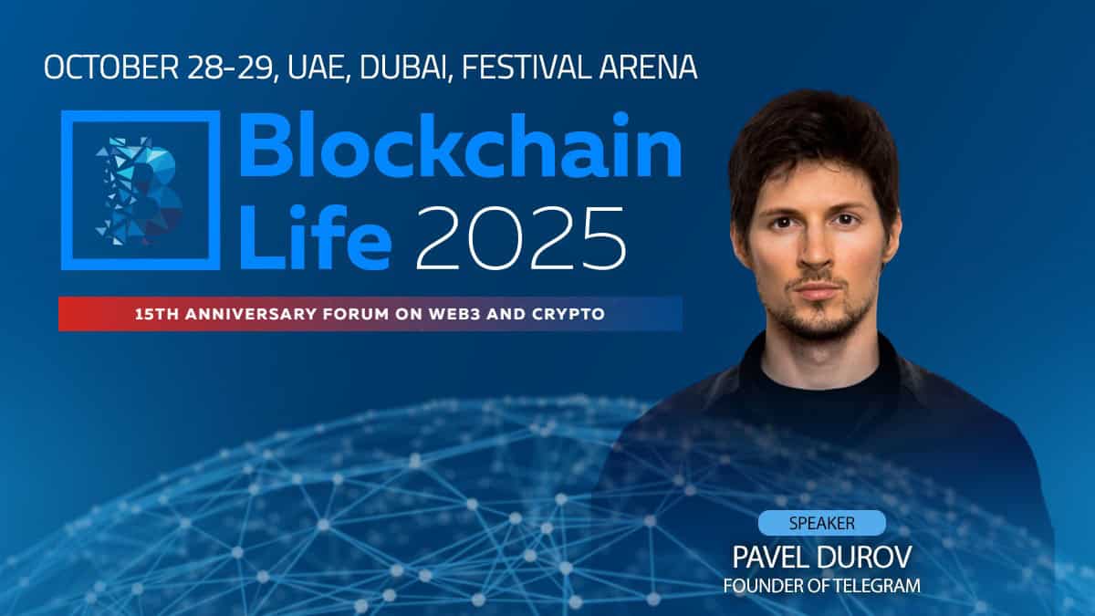 Pavel Durov to Speak Live at Blockchain Life 2025 in Dubai