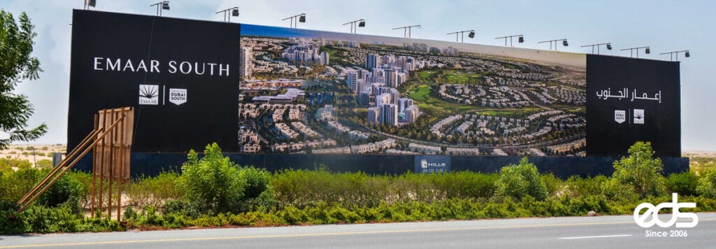 Dubai South Outdoor Advertising, Hoardings, Billboards, Lampposts