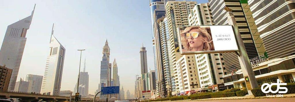 Sheikh Zayed Road Dubai Advertising, Top Brand Come’s here to Advertise